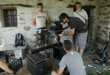 Riprese sul set